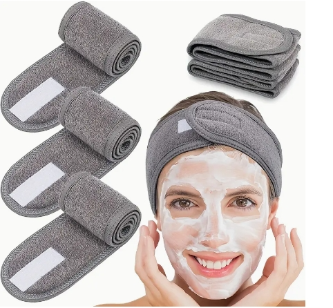 Bandeau réglable pour femmes avec foulard doux antidérapant, couvre-chef de maquillage, utilisé pour laver le visage, le bain, le Yoga, les sports et la course à pied